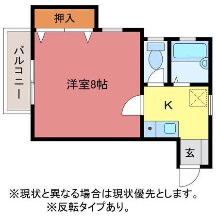 ハイツ家里の物件間取画像